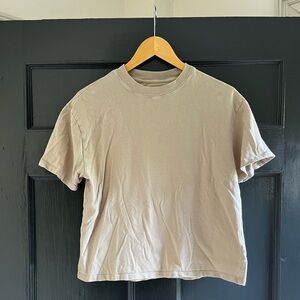 Abercrombie & Fitch Tan Short Sleeve Tee